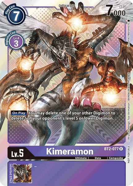 Kimeramon [BT2-077] (Official Tournament Pack Vol.4) [Release Special Booster Promos] | Event Horizon Hobbies CA