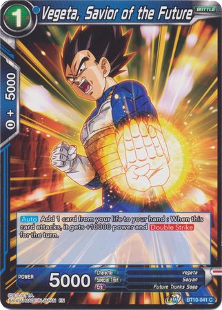 Vegeta, Savior of the Future (BT10-041) [Rise of the Unison Warrior 2nd Edition] | Event Horizon Hobbies CA