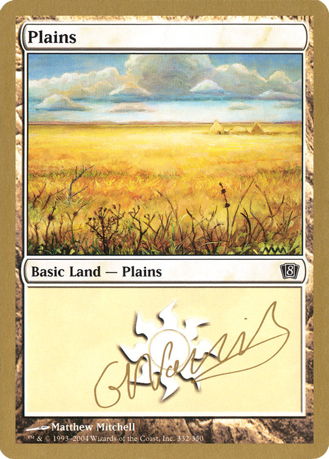 Plains (gn332) (Gabriel Nassif) [World Championship Decks 2004] | Event Horizon Hobbies CA