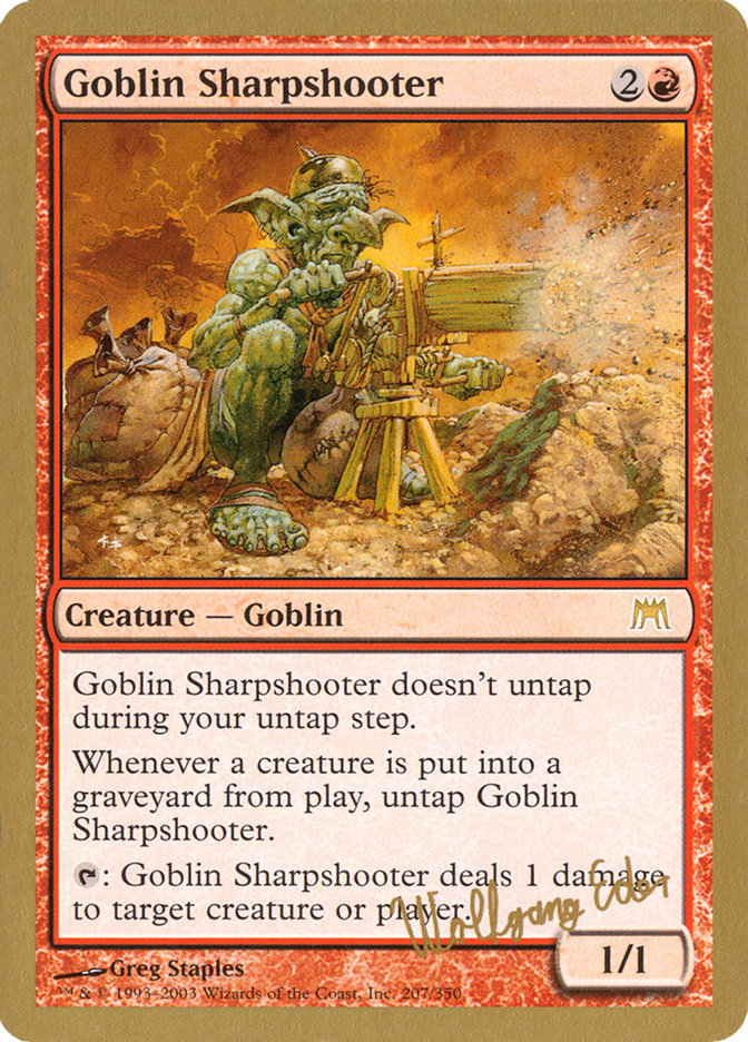 Goblin Sharpshooter (Wolfgang Eder) [World Championship Decks 2003] | Event Horizon Hobbies CA