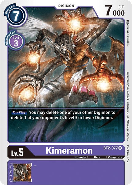 Kimeramon [BT2-077] (Battle of Omni Pre-Release) [Release Special Booster Promos] | Event Horizon Hobbies CA