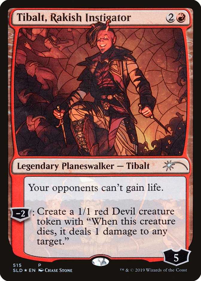 Tibalt, Rakish Instigator (Stained Glass) [Secret Lair Drop Promos] | Event Horizon Hobbies CA