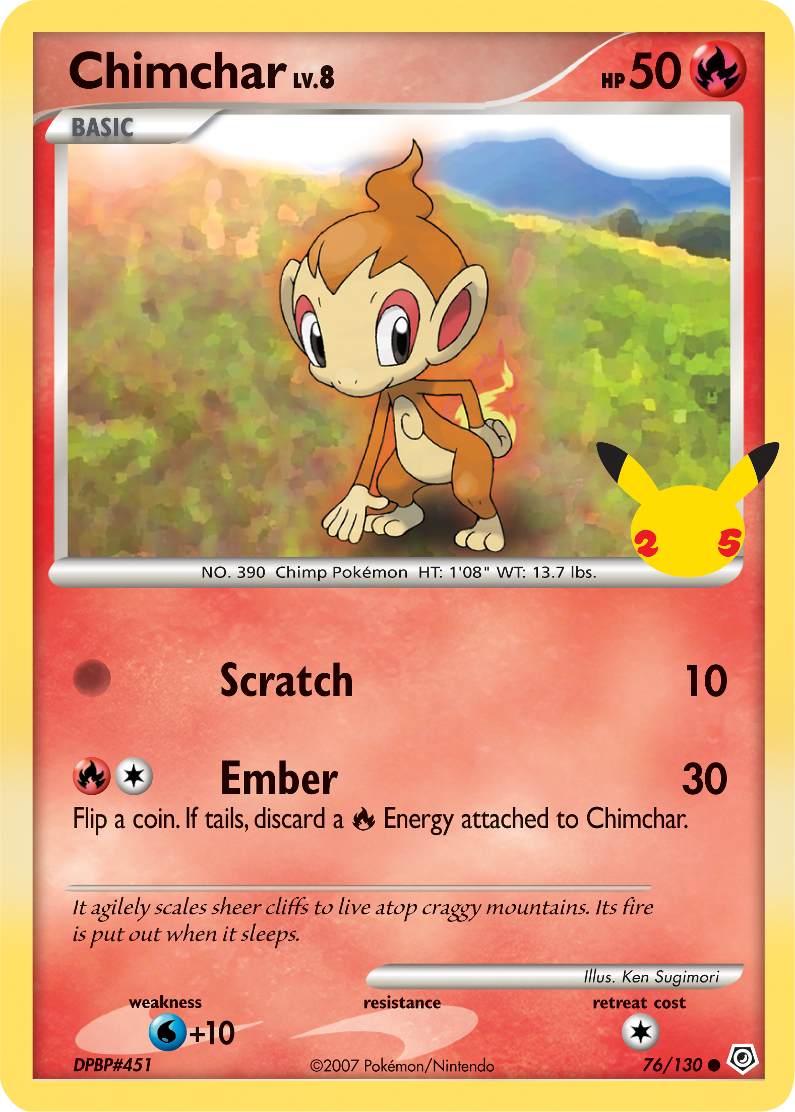 Chimchar (76/130) (Jumbo Card) [First Partner Pack] | Event Horizon Hobbies CA