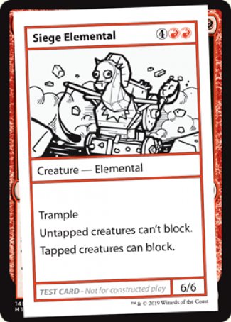 Siege Elemental (2021 Edition) [Mystery Booster Playtest Cards] | Event Horizon Hobbies CA