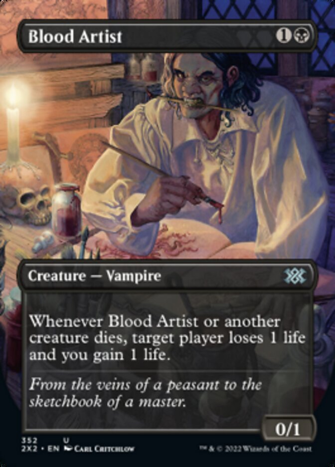 Blood Artist (Borderless Alternate Art) [Double Masters 2022] | Event Horizon Hobbies CA