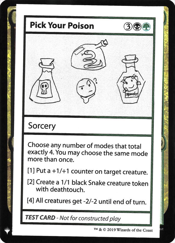 Pick Your Poison [Mystery Booster Playtest Cards] | Event Horizon Hobbies CA