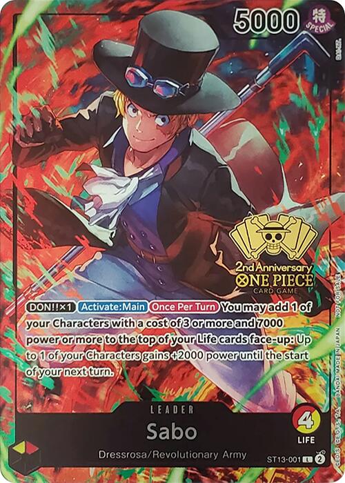 Sabo (2nd Anniversary Tournament) [One Piece Promotion Cards] | Event Horizon Hobbies CA