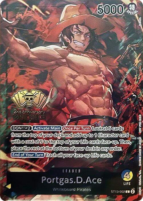 Portgas.D.Ace (2nd Anniversary Tournament) [One Piece Promotion Cards] | Event Horizon Hobbies CA