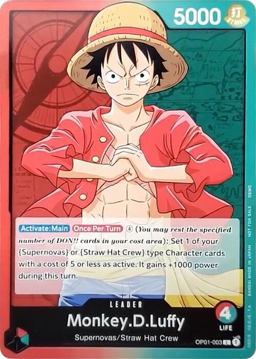 Monkey.D.Luffy [One Piece Demo Deck Cards] | Event Horizon Hobbies CA