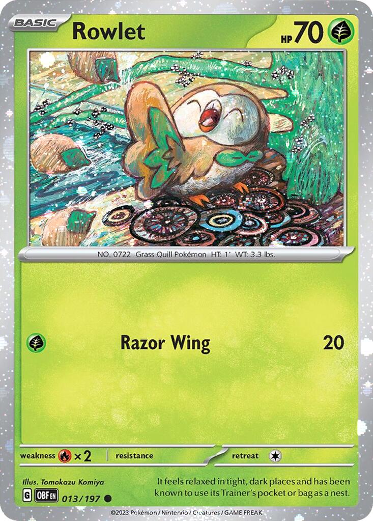 Rowlet (013/197) (Cosmos Holo) [Miscellaneous Cards] | Event Horizon Hobbies CA