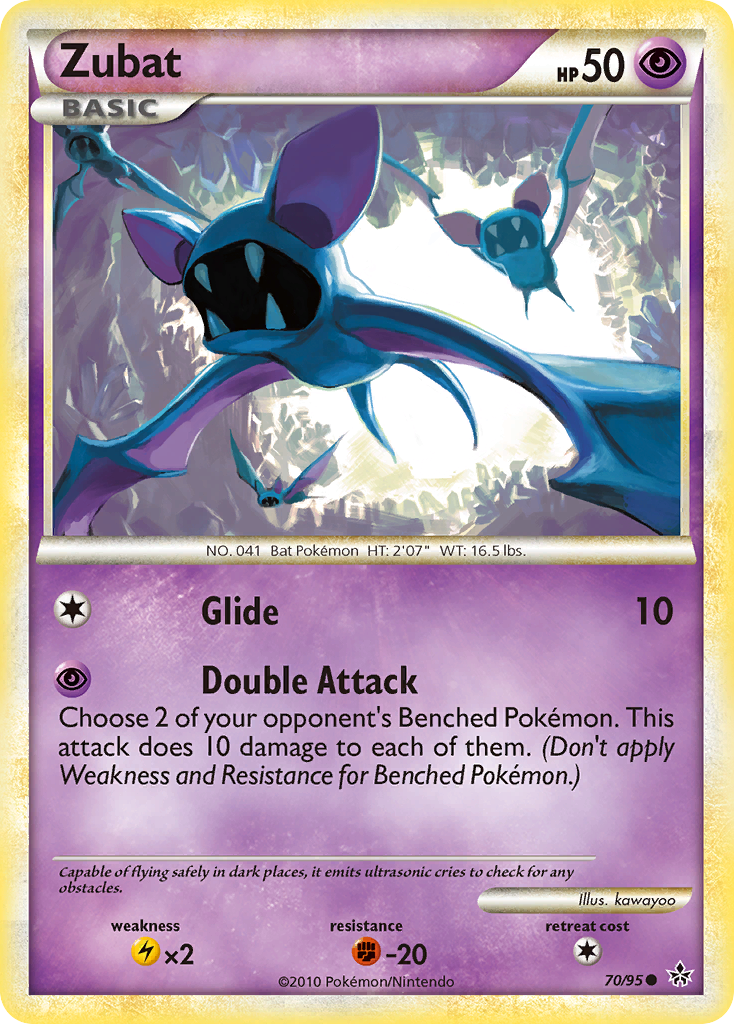 Zubat (70/95) [HeartGold & SoulSilver: Unleashed] | Event Horizon Hobbies CA