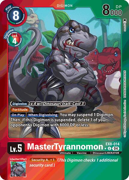 MasterTyrannomon [EX8-014] (Limited Foil) [Chain of Liberation] | Event Horizon Hobbies CA