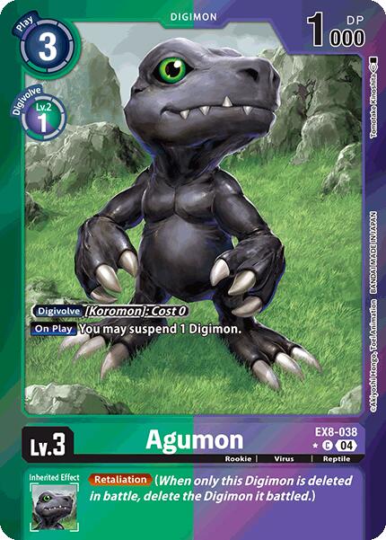 Agumon [EX8-038] - EX8-038 (Limited Foil) [Chain of Liberation] | Event Horizon Hobbies CA