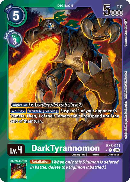 DarkTyrannomon [EX8-041] (Limited Foil) [Chain of Liberation] | Event Horizon Hobbies CA