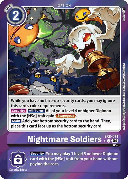 Nightmare Soldiers [EX8-071] (Limited Foil) [Chain of Liberation] | Event Horizon Hobbies CA