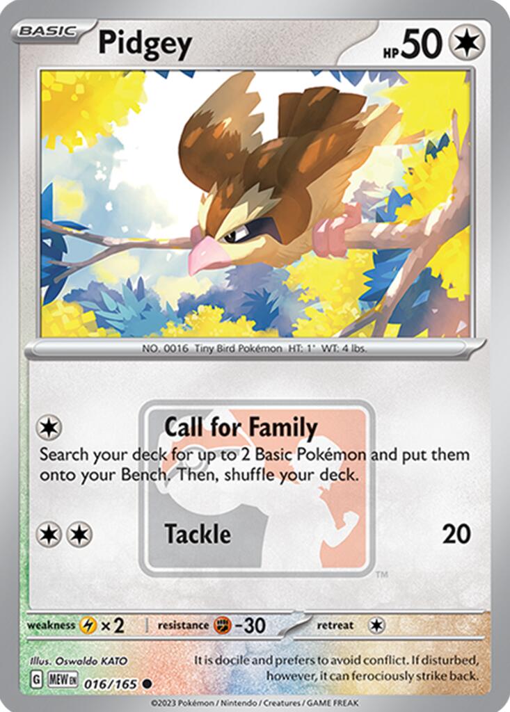 Pidgey (016/165) [League & Championship Cards] | Event Horizon Hobbies CA