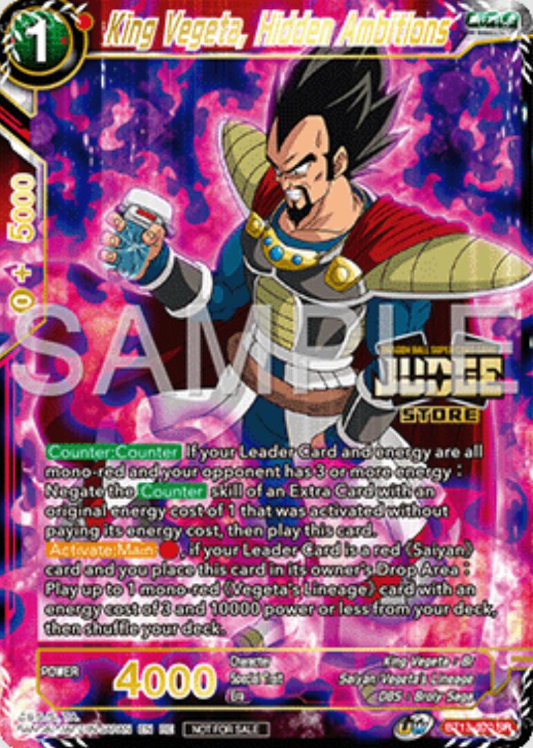 King Vegeta, Hidden Ambitions (Judge Pack Vol.16) (Store) (BT13-020) [Judge Promotion Cards] | Event Horizon Hobbies CA