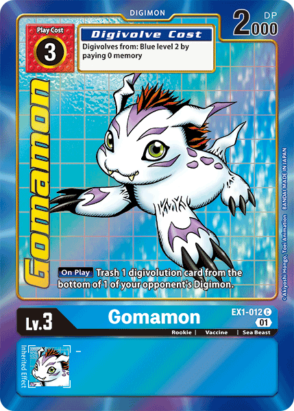 Gomamon [EX1-012] (Alternate Art) [Classic Collection] | Event Horizon Hobbies CA