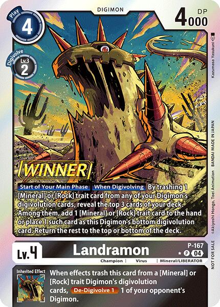 Landramon [P-167] (Store Tournament 2025 Vo.1 Winner Pack) [Promotional Cards] | Event Horizon Hobbies CA