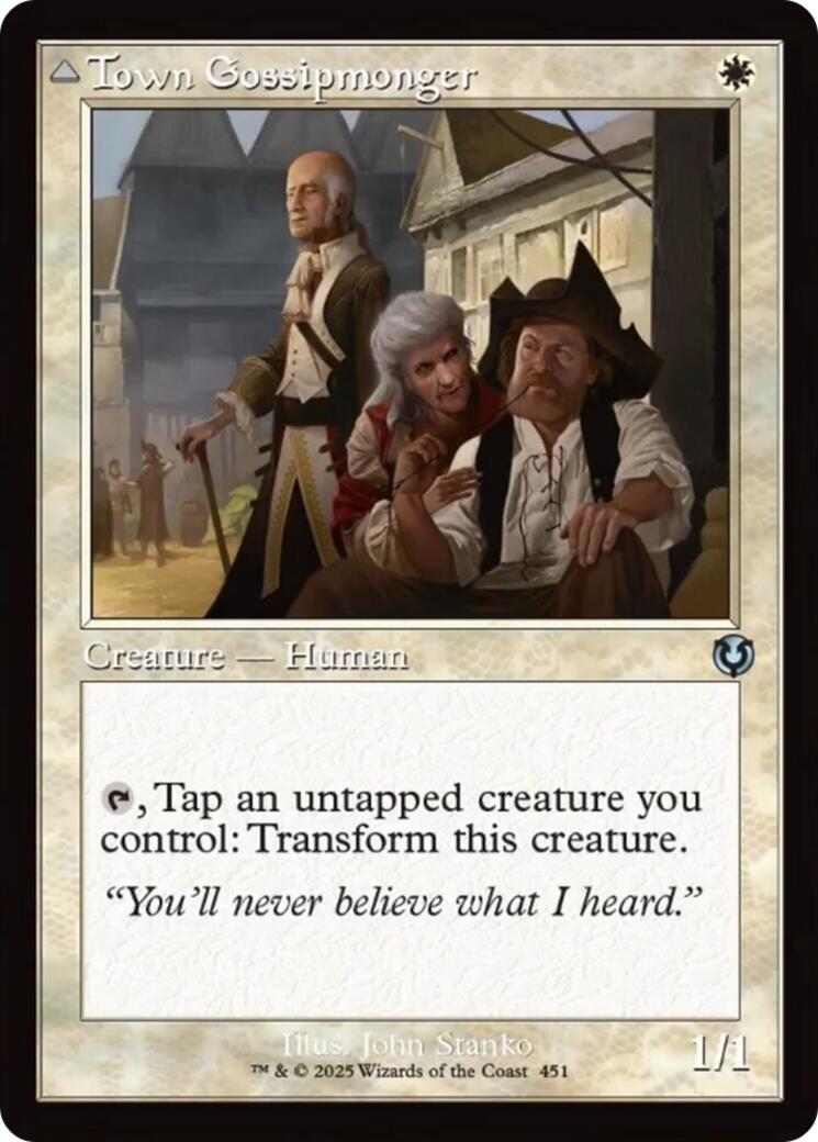 Town Gossipmonger // Incited Rabble (Retro Frame) [Innistrad Remastered] | Event Horizon Hobbies CA