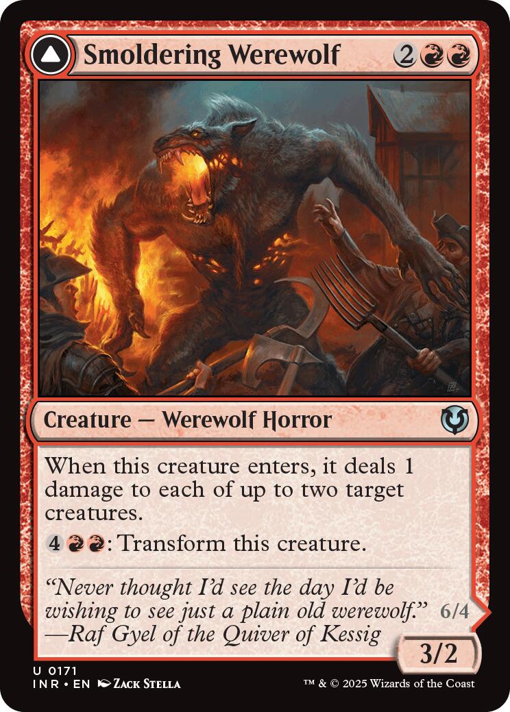 Smoldering Werewolf // Erupting Dreadwolf [Innistrad Remastered] | Event Horizon Hobbies CA