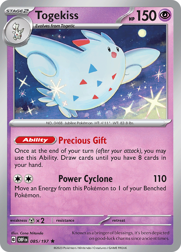 Togekiss (085/197) [Scarlet & Violet: Obsidian Flames] | Event Horizon Hobbies CA