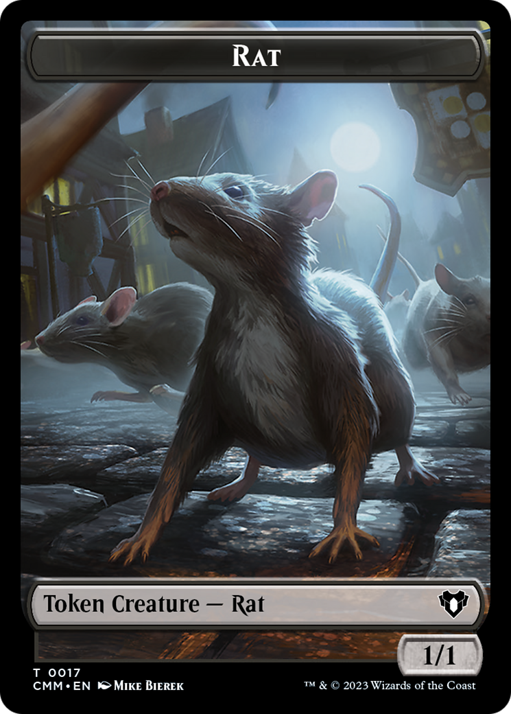 Rat Token [Commander Masters Tokens] | Event Horizon Hobbies CA