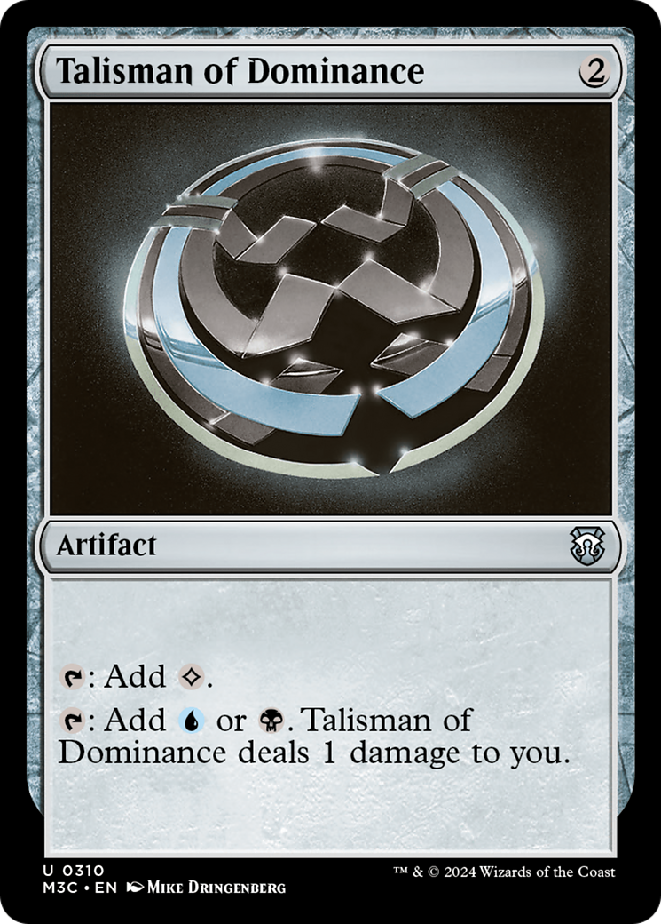 Talisman of Dominance (Ripple Foil) [Modern Horizons 3 Commander] | Event Horizon Hobbies CA