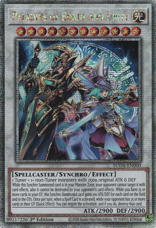 Paladins of Bonds and Unity [SUDA-EN000] Quarter Century Secret Rare | Event Horizon Hobbies CA