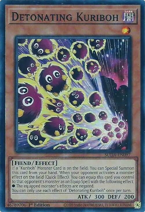 Detonating Kuriboh [SUDA-EN097] Super Rare | Event Horizon Hobbies CA