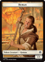 Spirit // Human (0002) Double-Sided Token [Innistrad Remastered Tokens] | Event Horizon Hobbies CA