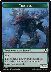 Treefolk // Emblem - Wrenn and Seven Double-Sided Token [Innistrad Remastered Tokens] | Event Horizon Hobbies CA