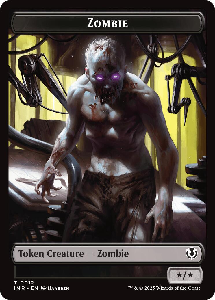 Zombie (0011) // Zombie (0012) Double-Sided Token [Innistrad Remastered Tokens] | Event Horizon Hobbies CA