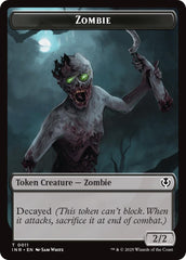 Zombie (0011) // Zombie (0012) Double-Sided Token [Innistrad Remastered Tokens] | Event Horizon Hobbies CA