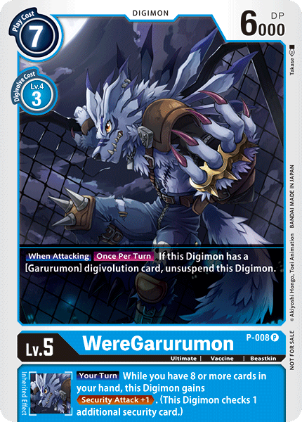 WereGarurumon [P-008] [Promotional Cards] | Event Horizon Hobbies CA