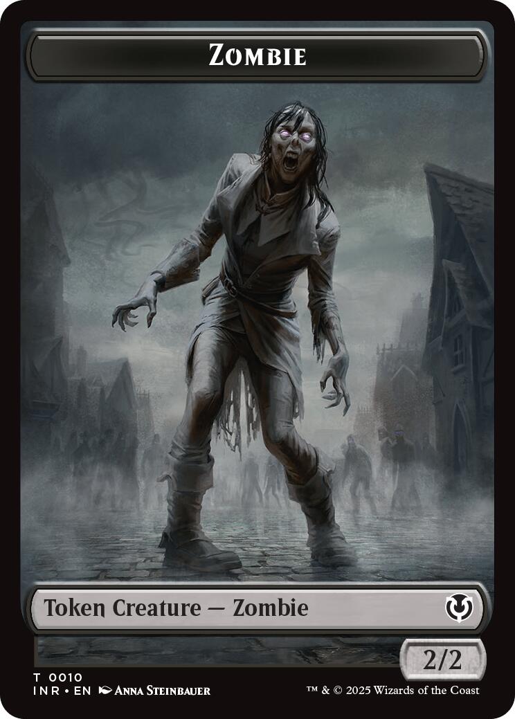 Zombie (0010) // Blood Double-Sided Token [Innistrad Remastered Tokens] | Event Horizon Hobbies CA