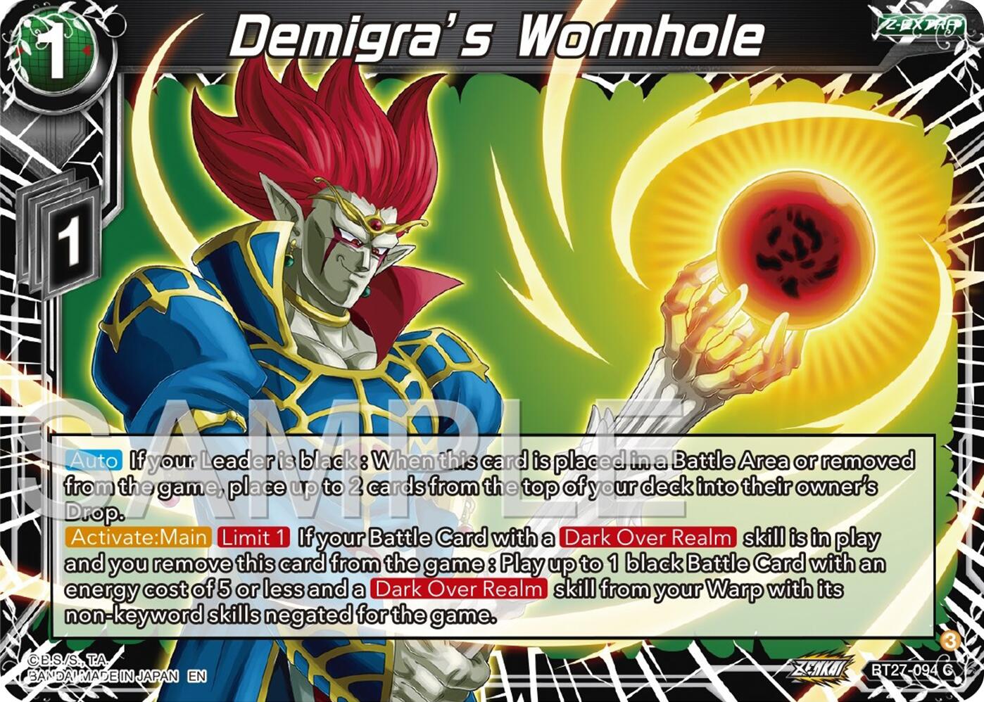 Demigra's Wormhole (BT27-094) [History of Z] | Event Horizon Hobbies CA