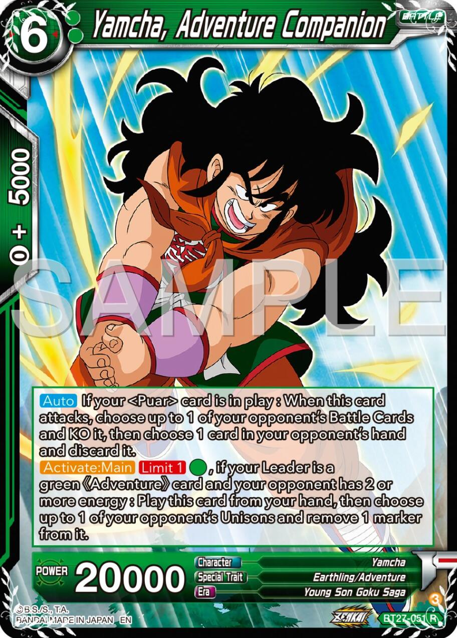 Yamcha, Adventure Companion (BT27-051) [History of Z] | Event Horizon Hobbies CA