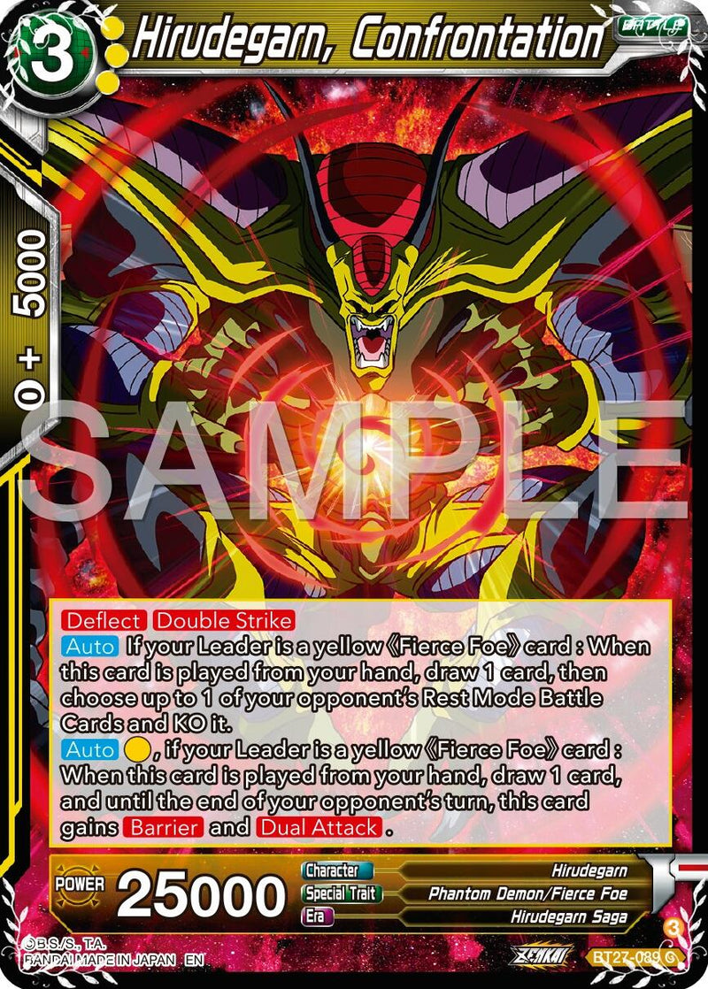 Hirudegarn, Confrontation (BT27-089) [History of Z]