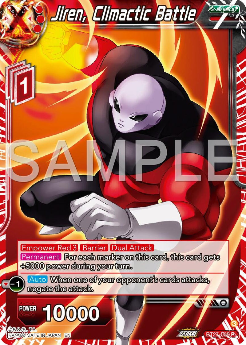 Jiren, Climactic Battle (BT27-005) [History of Z]