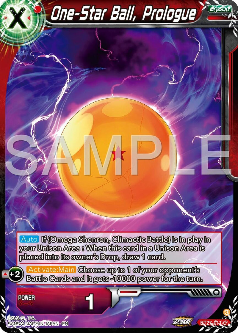 One-Star Ball, Prologue (BT27-011) [History of Z]