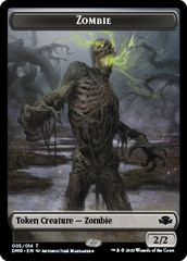 Zombie // Marit Lage Double-Sided Token [Dominaria Remastered Tokens] | Event Horizon Hobbies CA