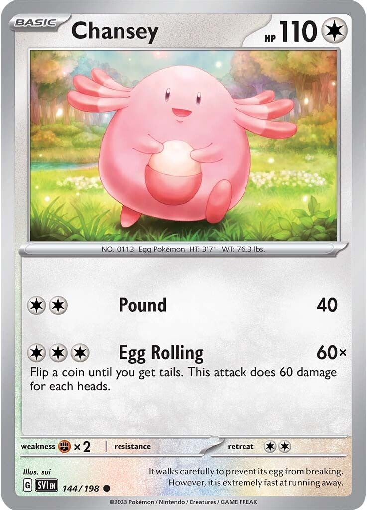 Chansey (144/198) [Scarlet & Violet: Base Set] | Event Horizon Hobbies CA