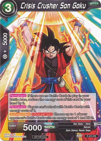 Crisis Crusher Son Goku (P-074) [Promotion Cards] | Event Horizon Hobbies CA