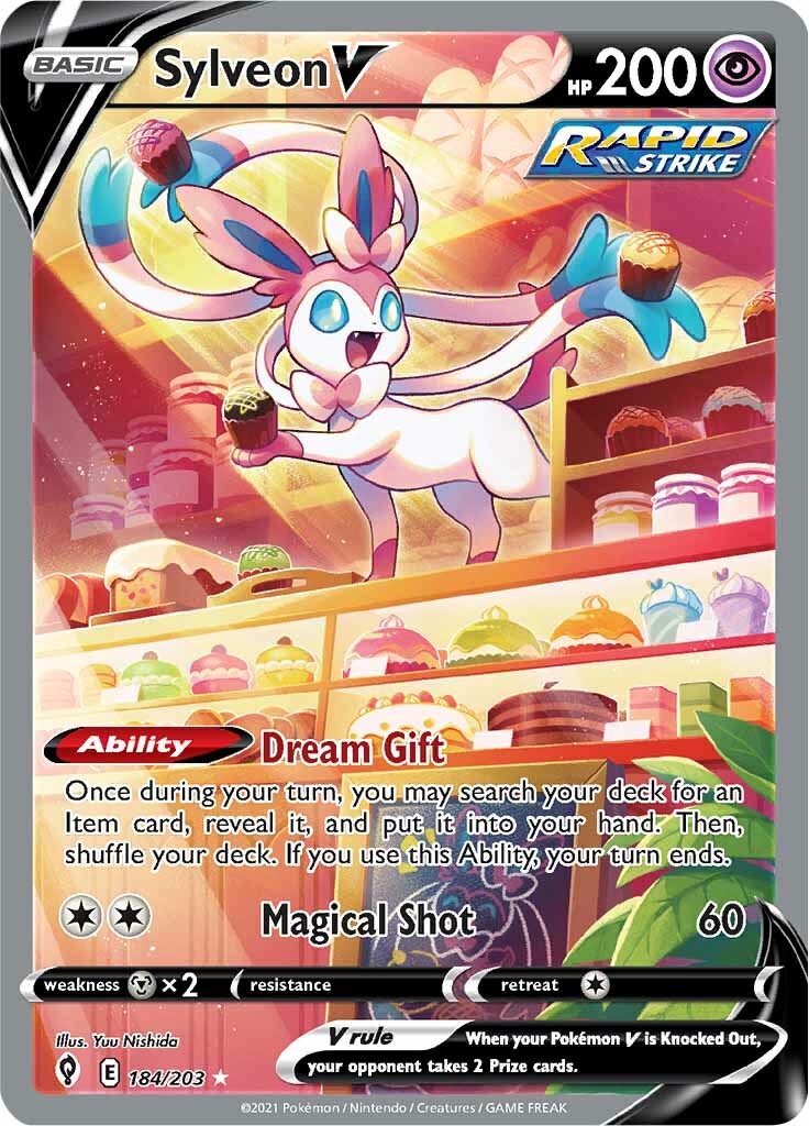 Sylveon V (184/203) [Sword & Shield: Evolving Skies] | Event Horizon Hobbies CA