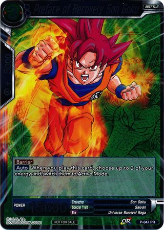 Preface of Recovery Son Goku (Event Pack 2 - 2018) (P-047_PR) [Promotion Cards] | Event Horizon Hobbies CA