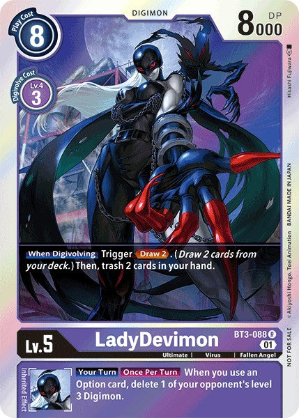 LadyDevimon [BT3-088] (Official Tournament Pack Vol.4) [Release Special Booster Promos] | Event Horizon Hobbies CA