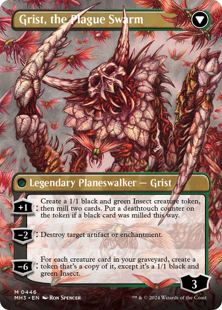 Grist, Voracious Larva // Grist, the Plague Swarm (Borderless) [Modern Horizons 3] | Event Horizon Hobbies CA