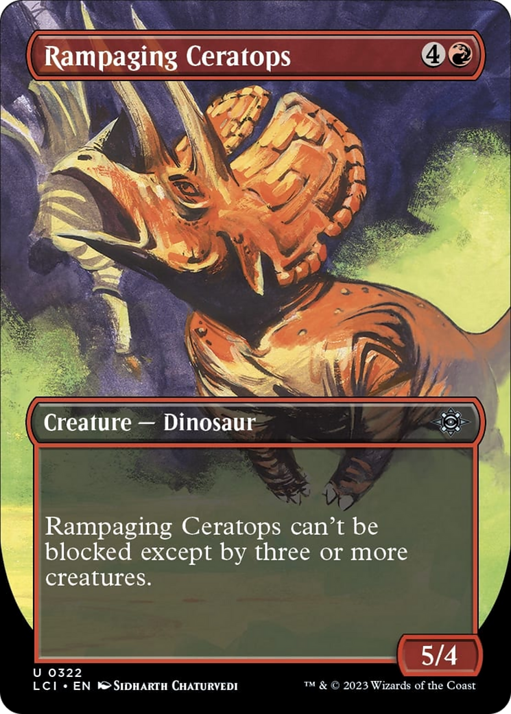 Rampaging Ceratops (Borderless) [The Lost Caverns of Ixalan] | Event Horizon Hobbies CA