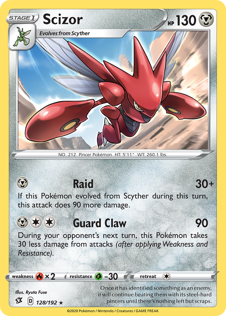 Scizor (128/192) [Sword & Shield: Rebel Clash] | Event Horizon Hobbies CA